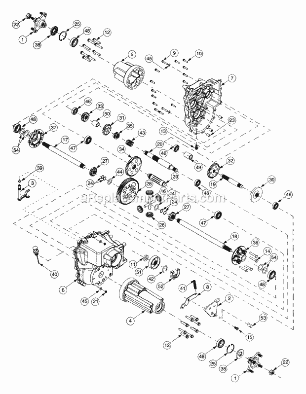 Hydro Transmission (P/N 618-3231) Diagram and Parts List for 13A-224F100 Cub Cadet Lawn Tractor